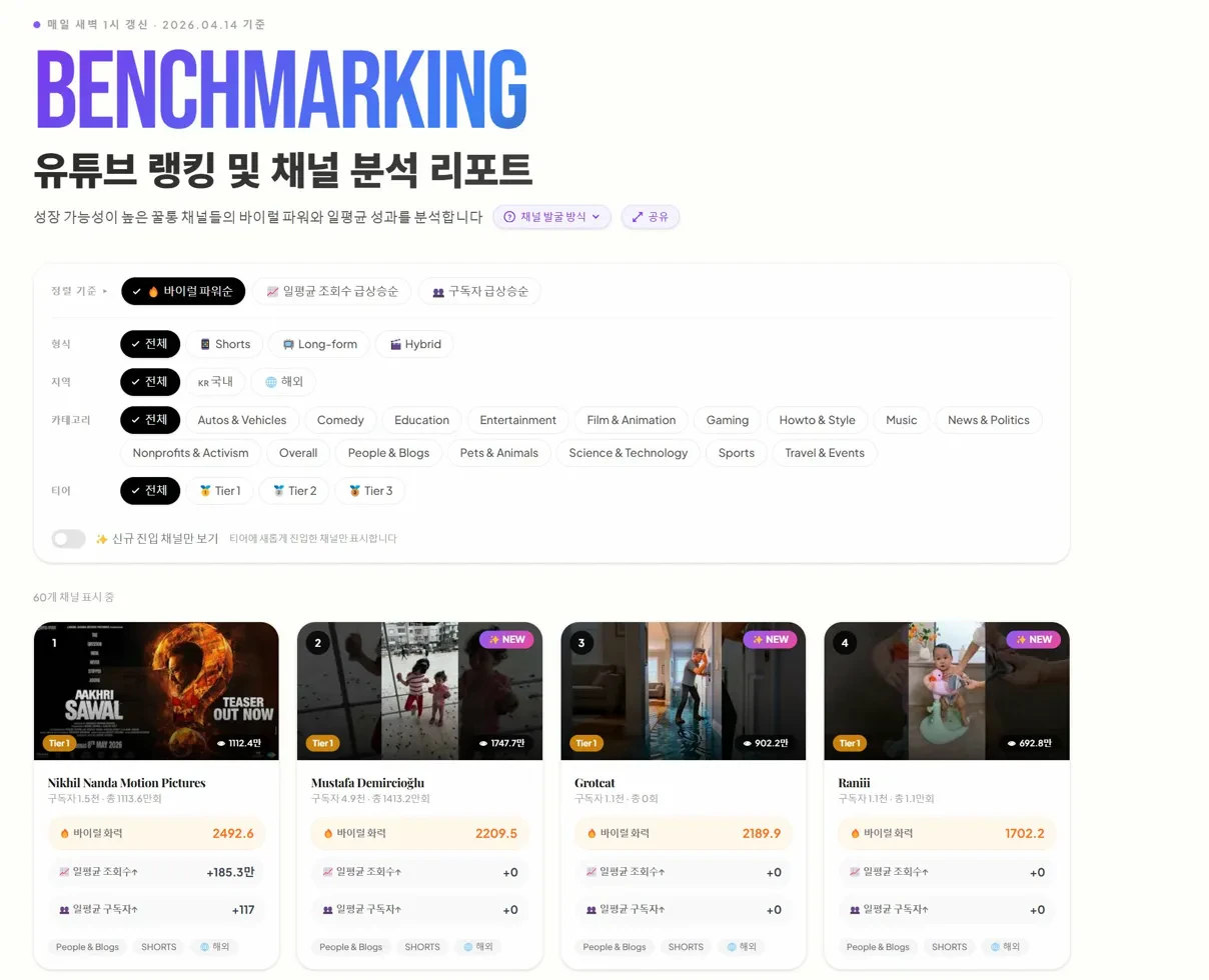 Korea YouTube Trend API screenshot 1