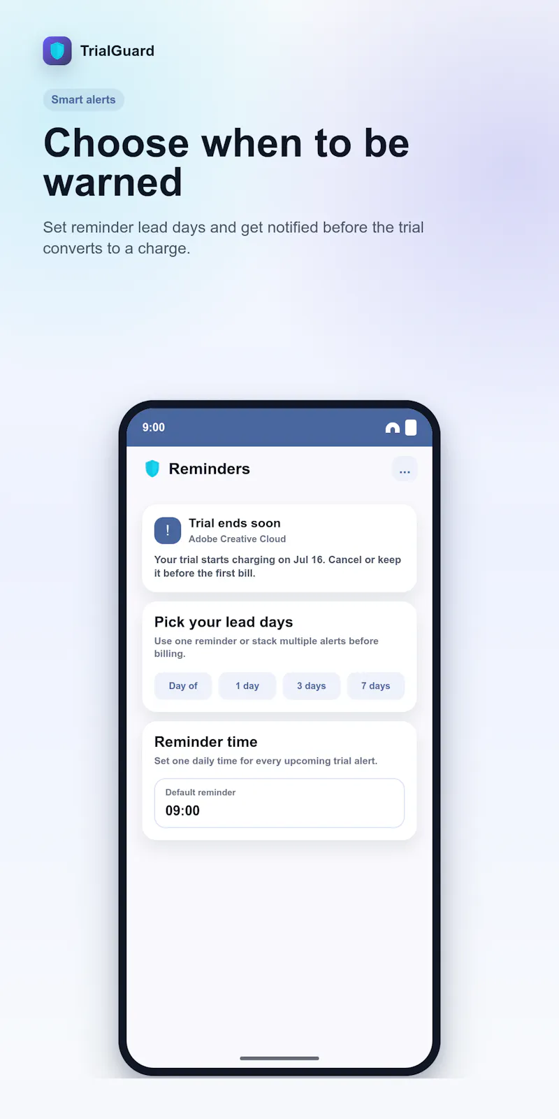 TrialGuard screenshot 2