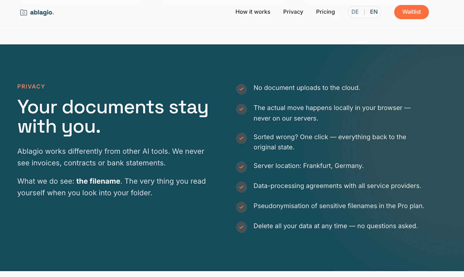 ablagio. screenshot 4