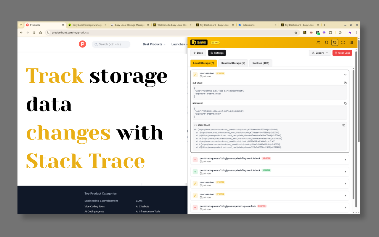 Easy Local Storage Manager - v3.0.0 - Screenshot 2 showing product features and functionality