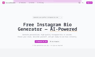 SocialBioGen gallery image