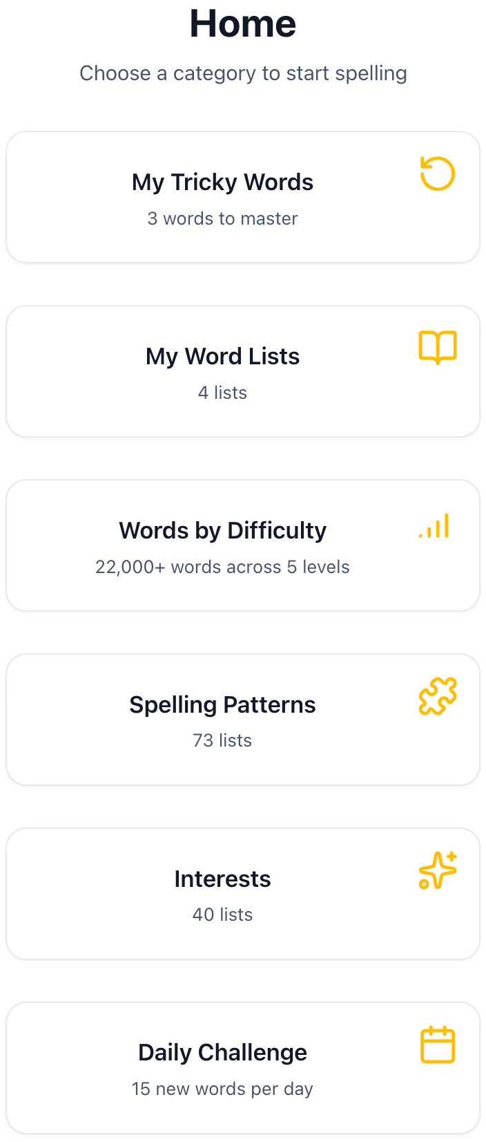 Lit Spelling - Main product screenshot demonstrating key features and user interface