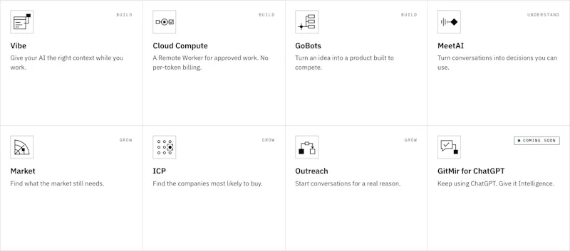 GitMir AI intelligence layer screenshot 2