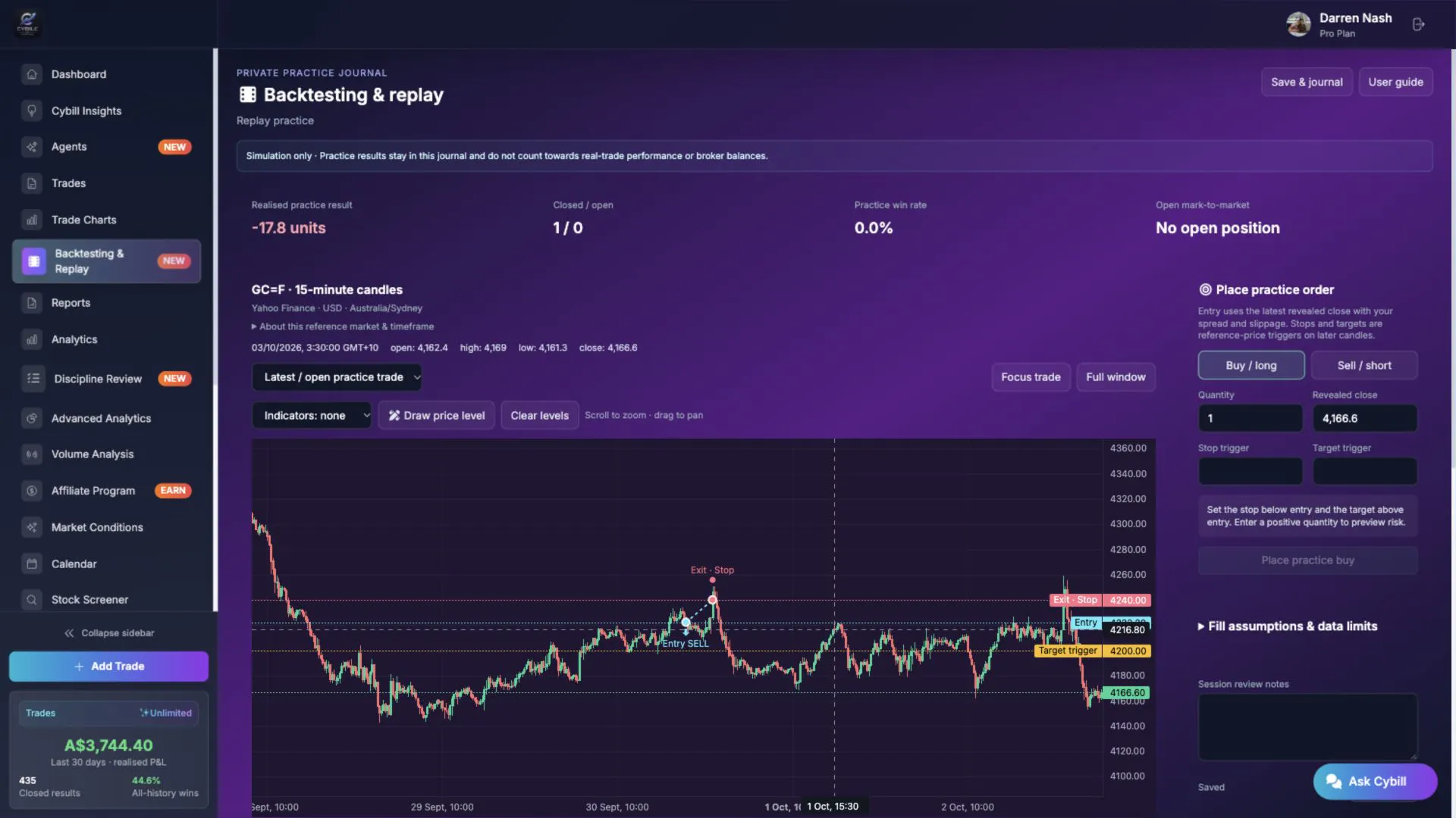 CybillAI, Trading Coach and Journal gallery image