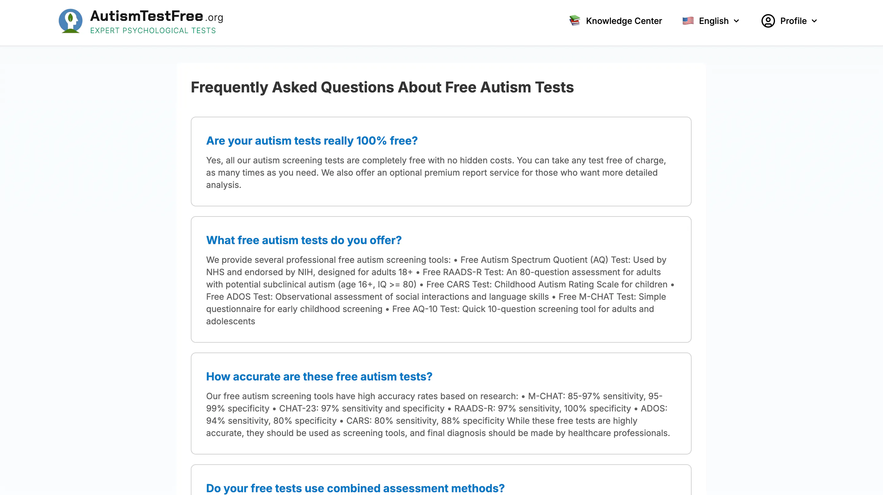 Autism Test Free Online gallery image