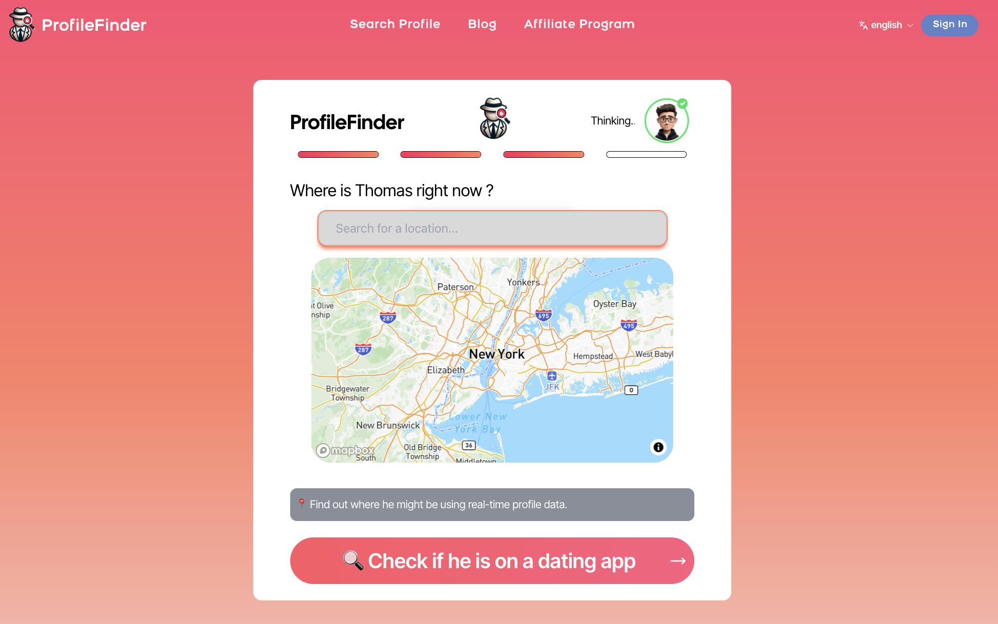 Profilefinder.ai - Arkadaşlık profilleri için AI ile çalışan arama motoru medya 3