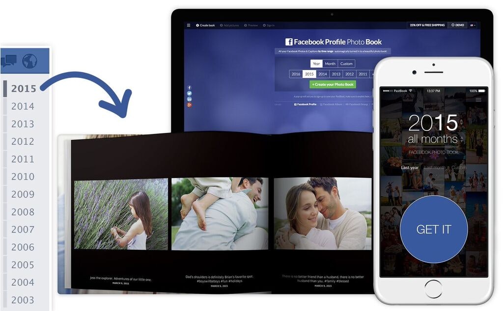 Facebook Photo Book by Pastbook All your Facebook moments, in a