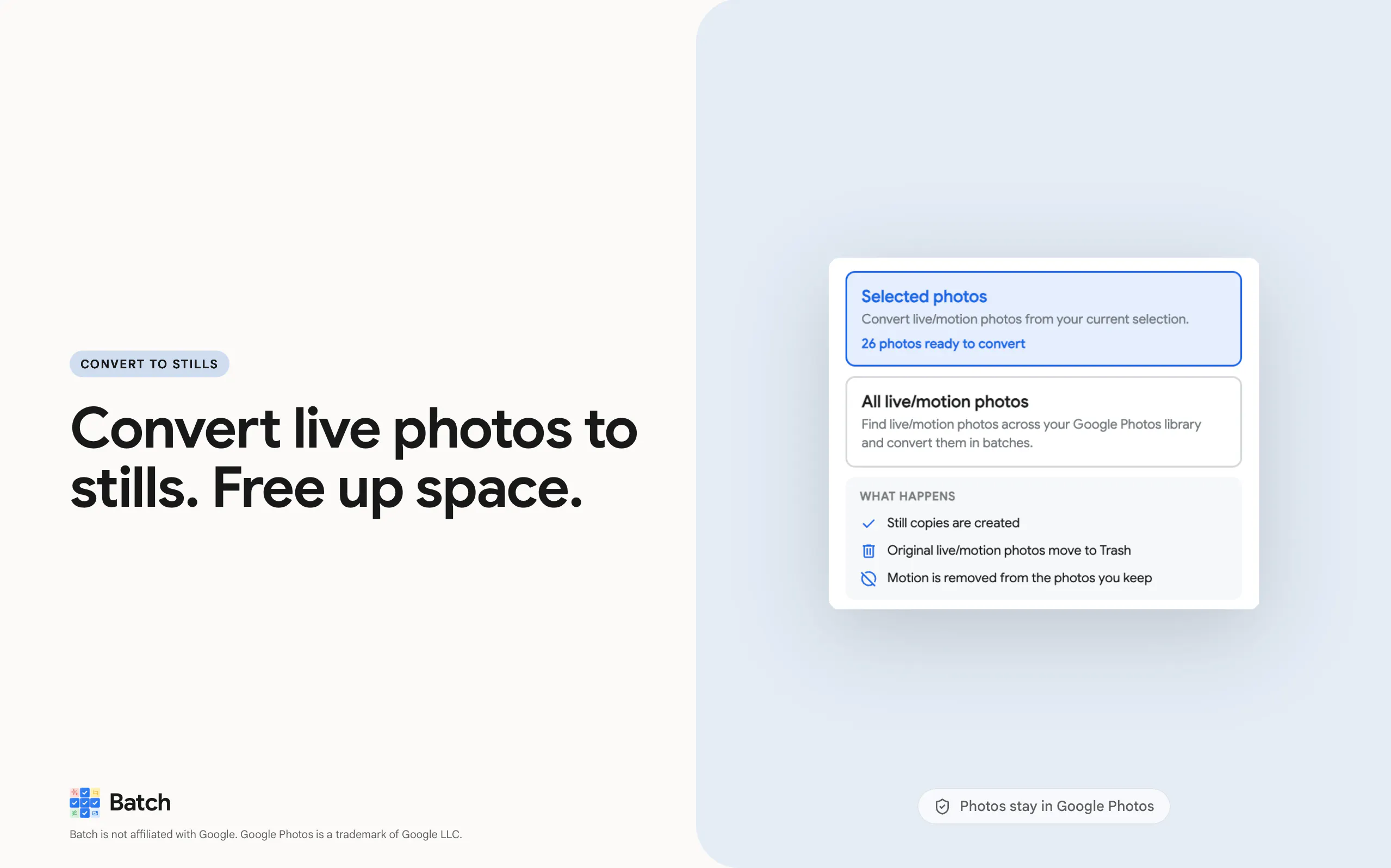 Bulk Edit/Delete/Download Google Photos gallery image