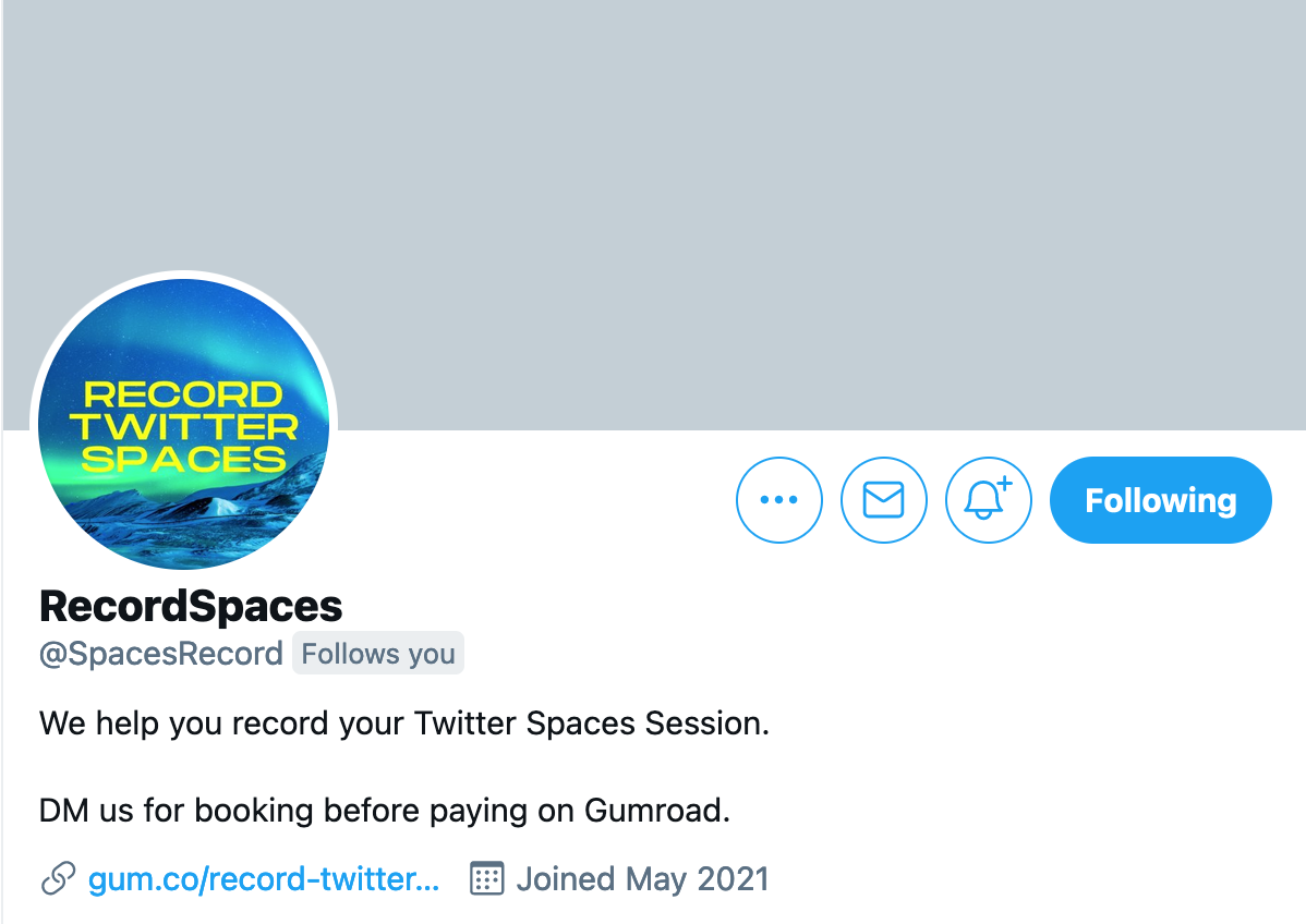 Record Twitter Spaces Session gallery image