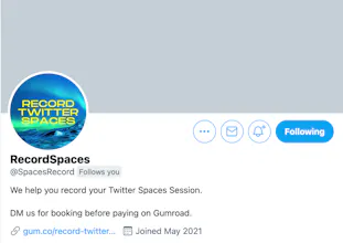 Record Twitter Spaces Session gallery image