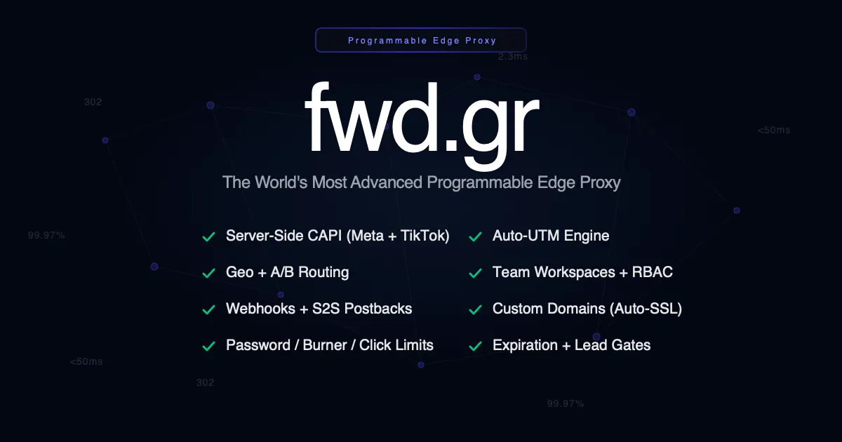 fwd.gr — Programmable URL Shortener gallery image