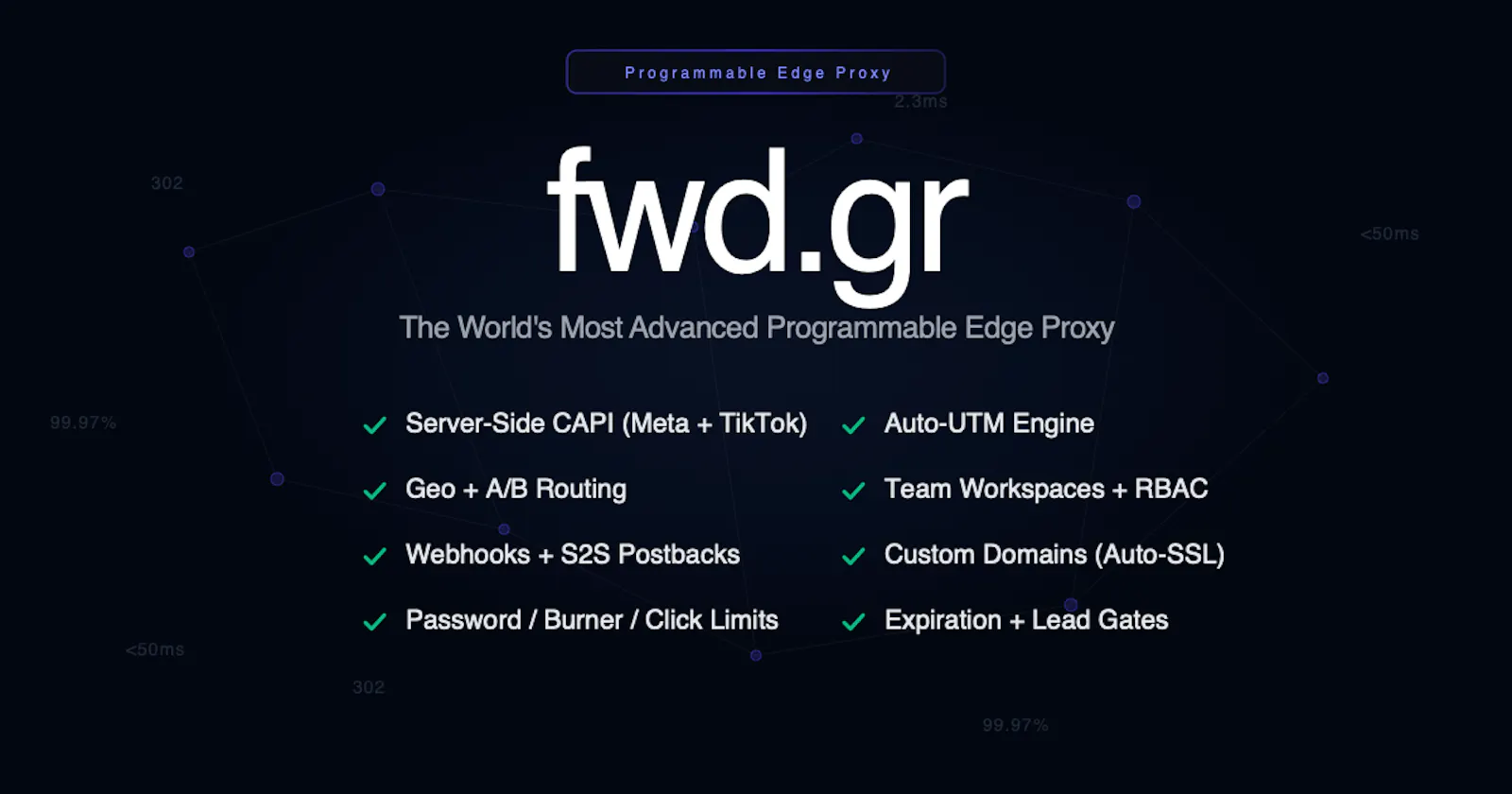 fwd.gr — Programmable URL Shortener screenshot 1