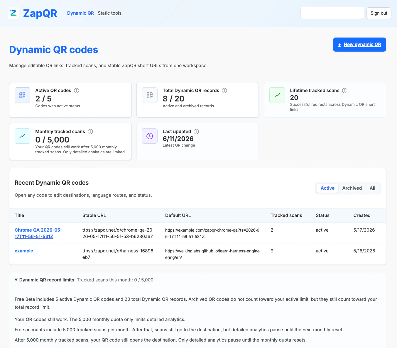 ZapQR 截图 3
