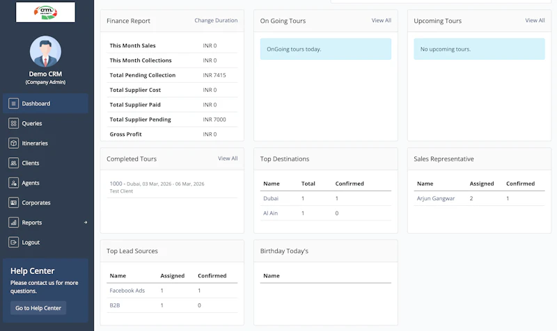 BestTravelCRM : CRM for Travel Agencies screenshot 2