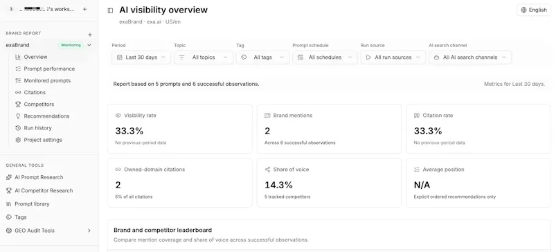 AI Search Vitals screenshot 1