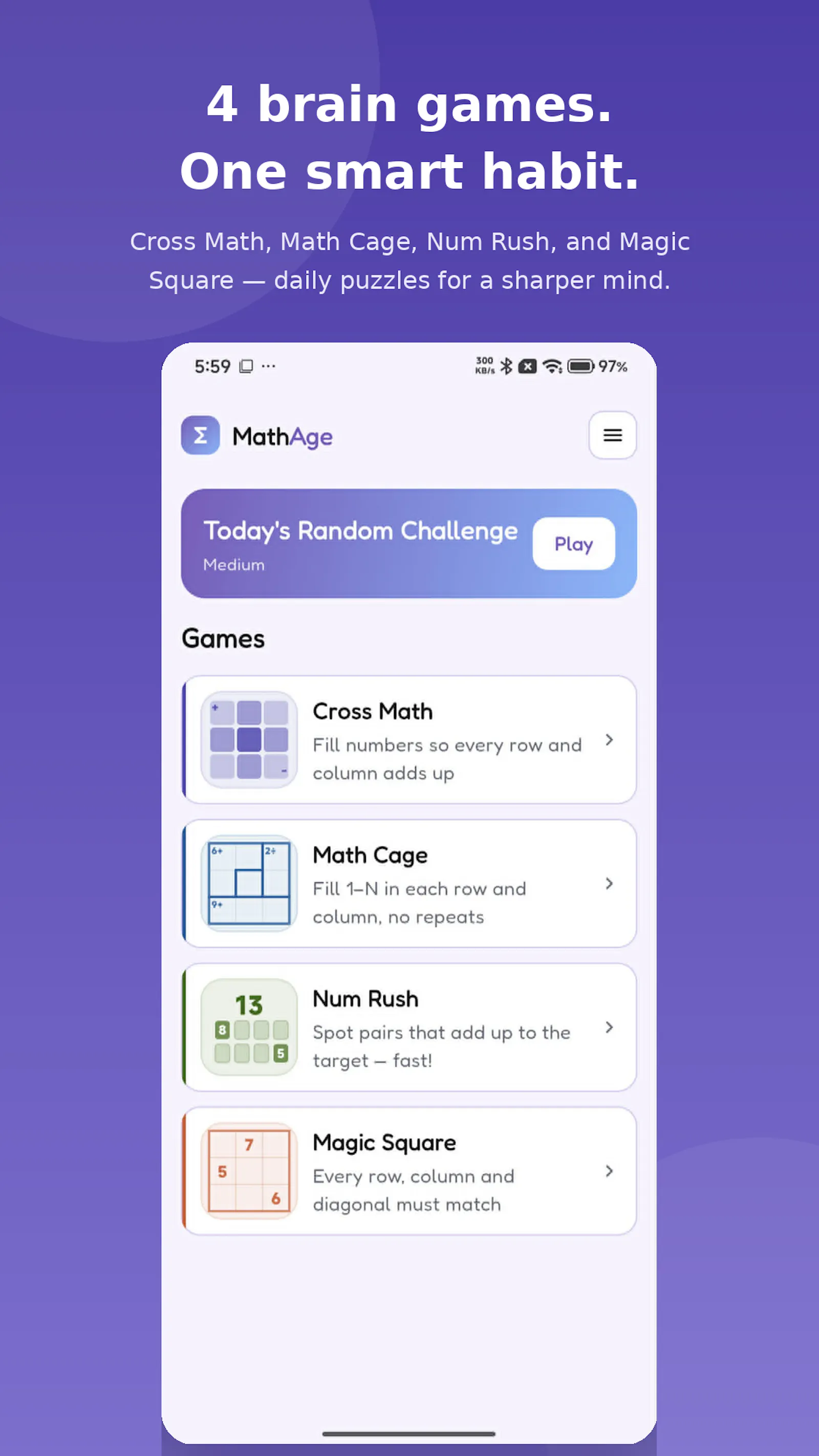 Math Age: Math Games & Puzzles screenshot 1