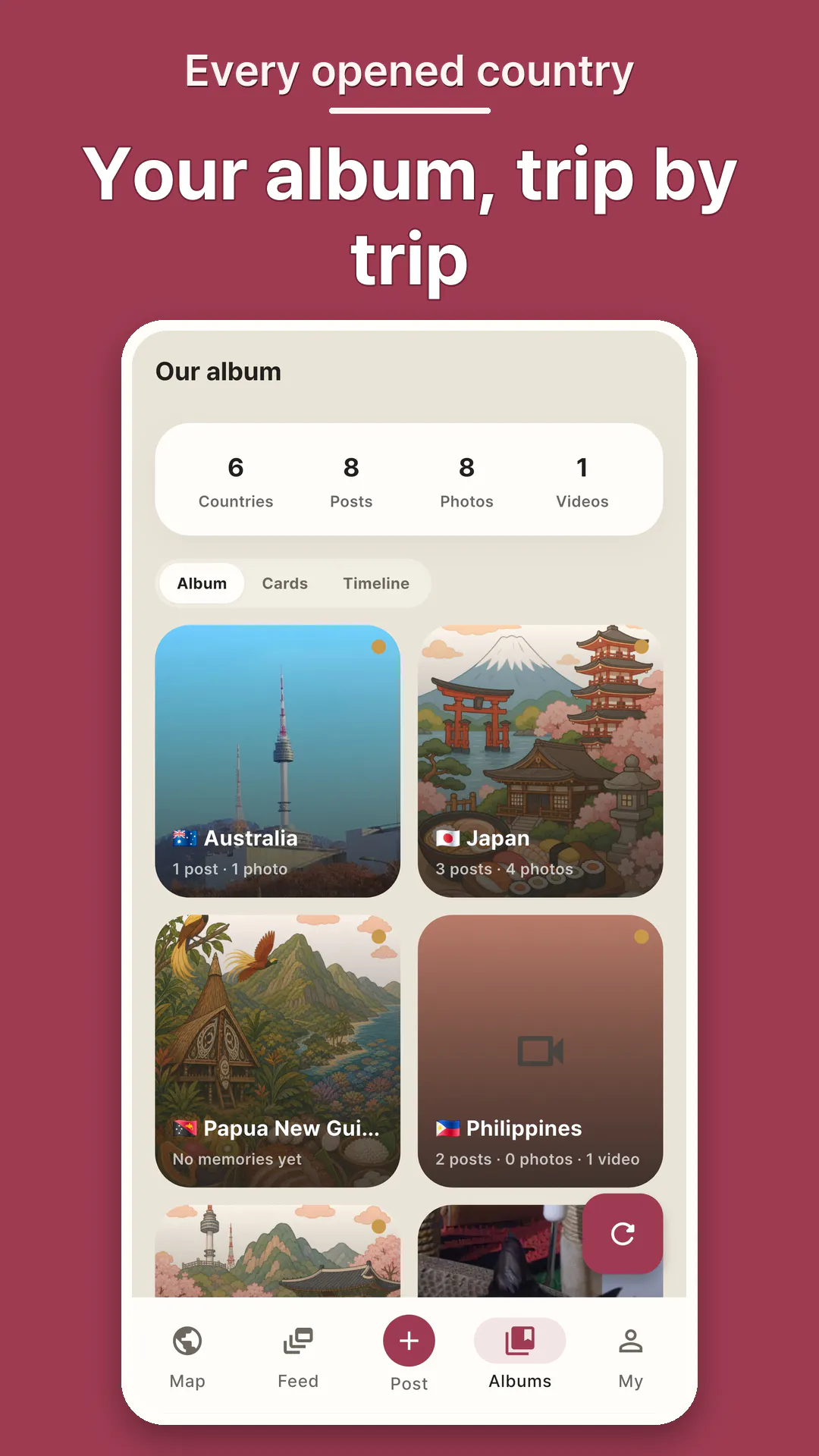 Scratchy Us — A world map for two gallery image