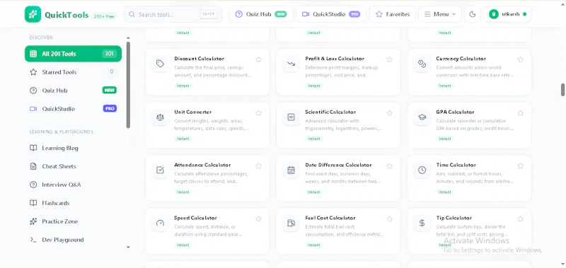 QuickTools screenshot 2