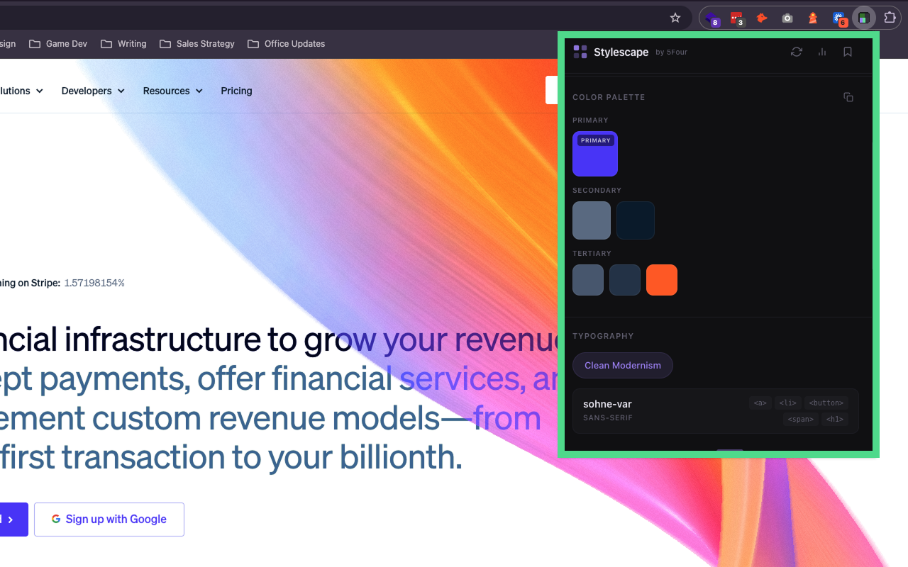 Stylescape Generator - Screenshot 3 showing product features and functionality