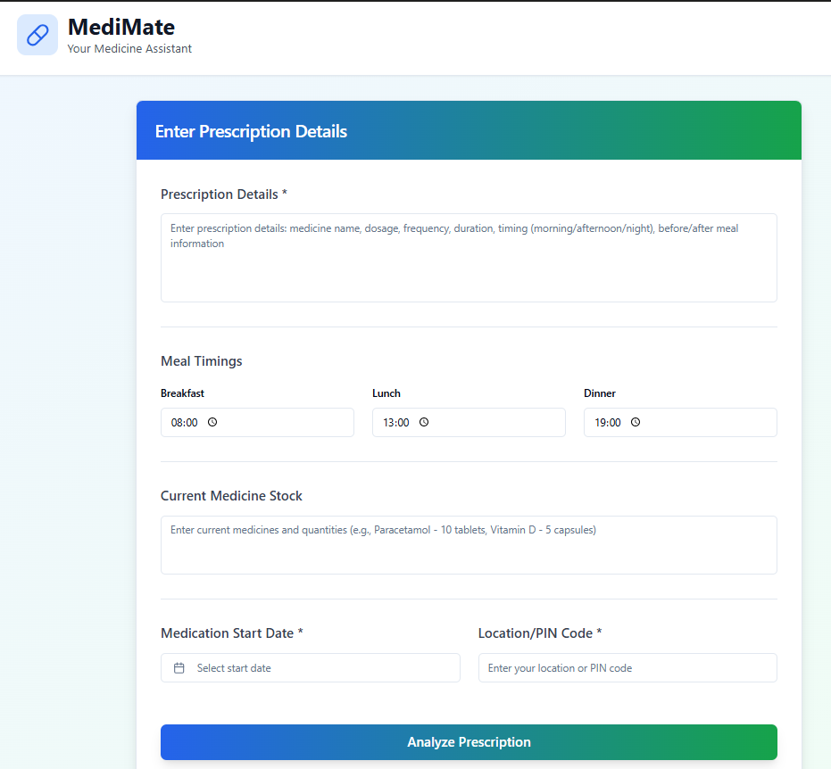 MediMate – Your Medicine Assistant logo