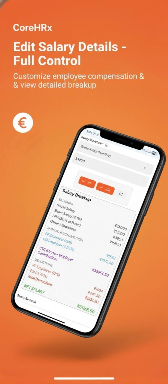 CoreHRx - Main product screenshot demonstrating key features and user interface