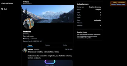 Social Backup gallery image