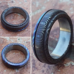 Check Out Titanium Damascus Ring