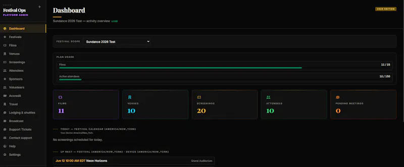 FestivalOps screenshot 2