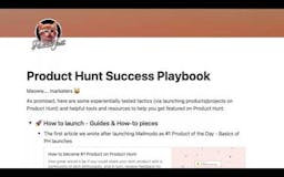 Product Hunt Success Playbook media 1