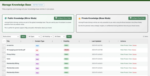 Aiohm - WordPress AI mit Dual-Mode-KB-Management Medien 3