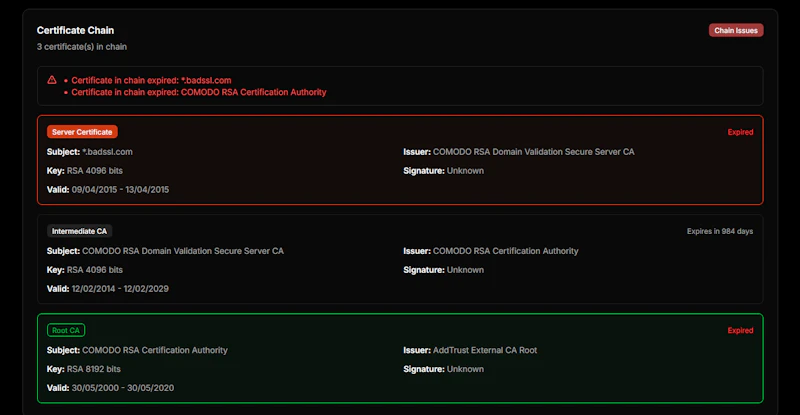 SSL Scanner & SSL Vulnerability Scanner screenshot 1