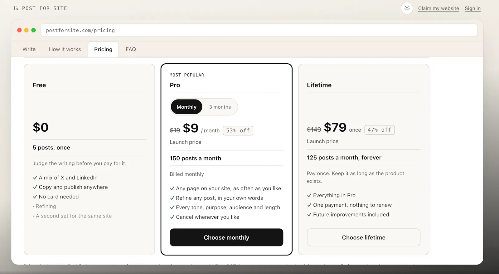 Post for Site screenshot 5