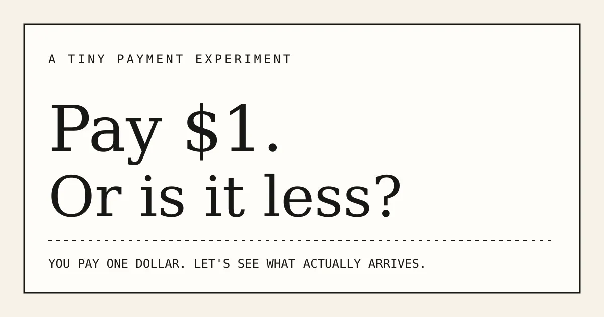 Pay $1 and see what actually arrives gallery image