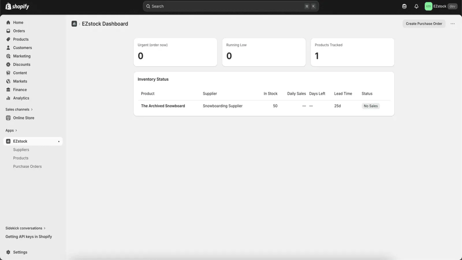 EZStock ‑ Inventory & Purchase Orders gallery image