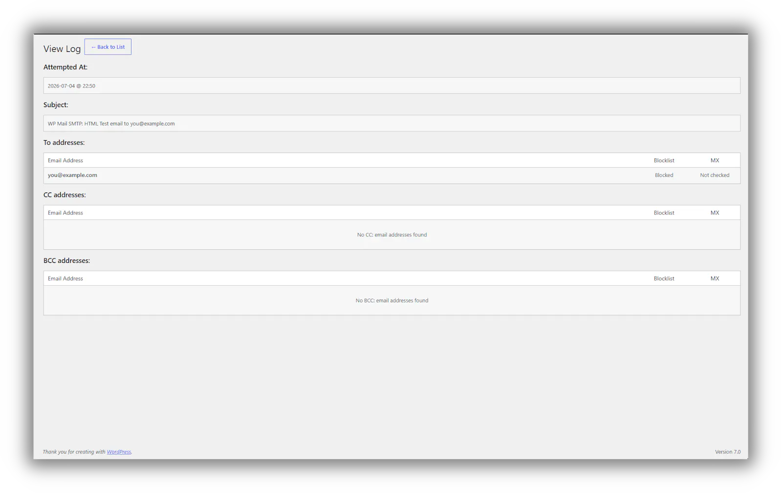 Email Validation and Blocklist screenshot 4