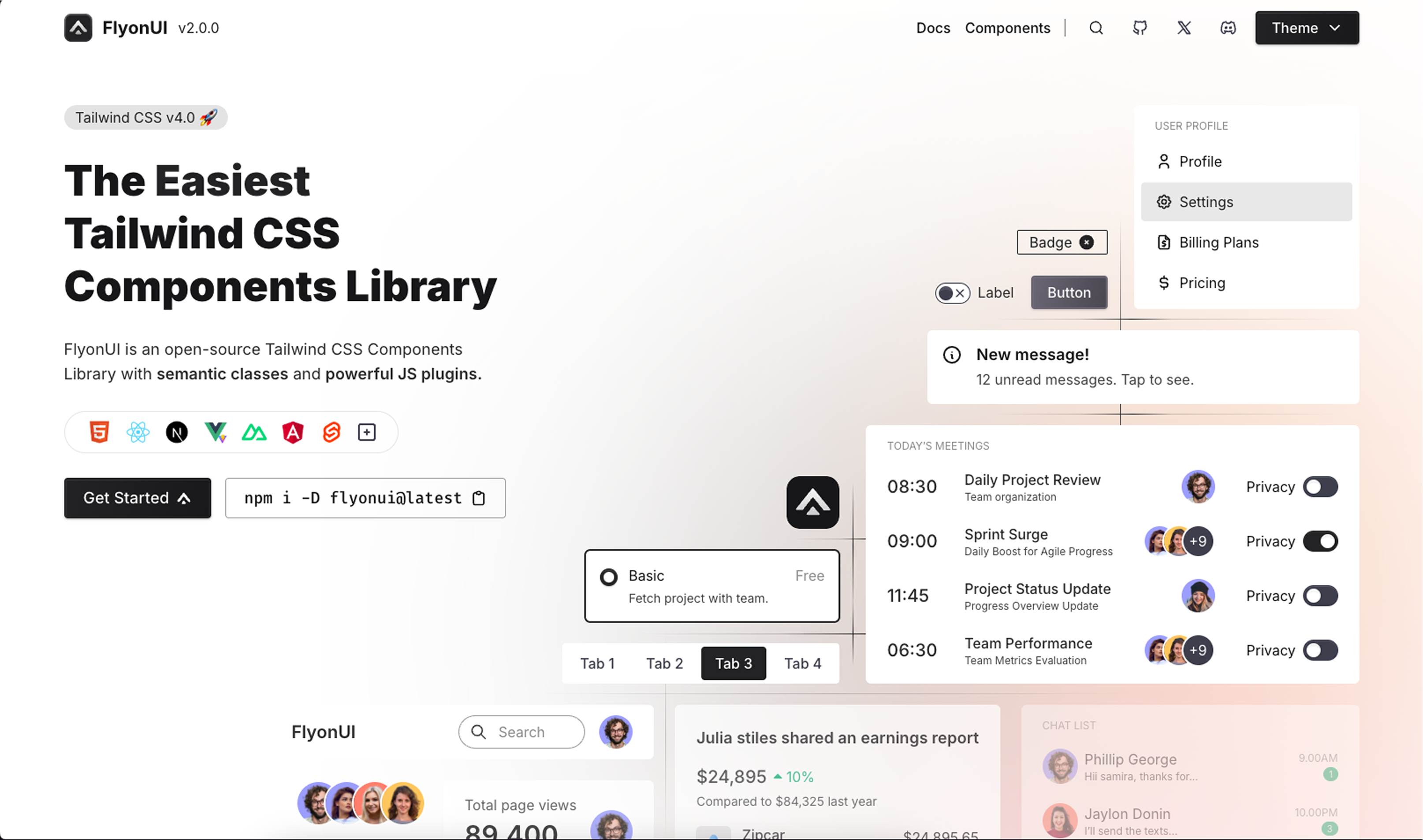 FlyonUI 2.0 media 11