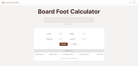 Board Foot Calculator gallery image