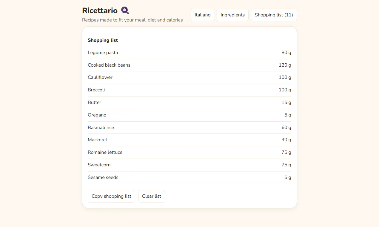 Ricettario gallery image