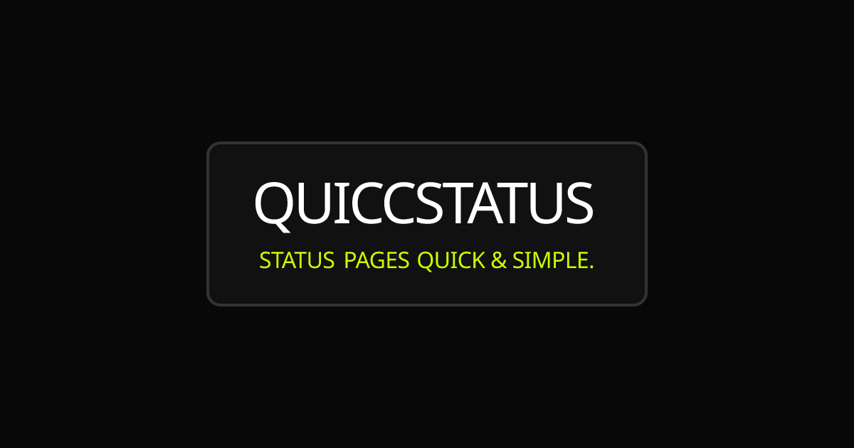 QUICCSTATUS - Screenshot 3 showing product features and functionality