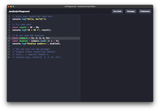 PlayJS – An Open-Source JS Playground gallery image