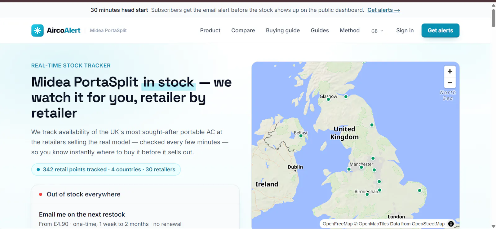 AircoAlert - Stock Tracking Software screenshot 1