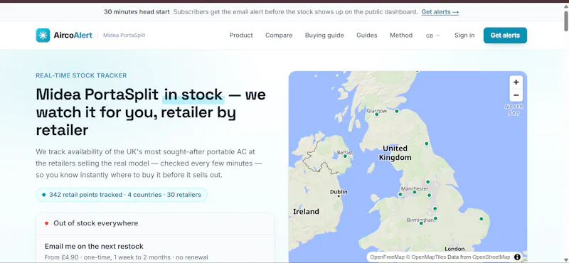 AircoAlert - Stock Tracking Software screenshot 1