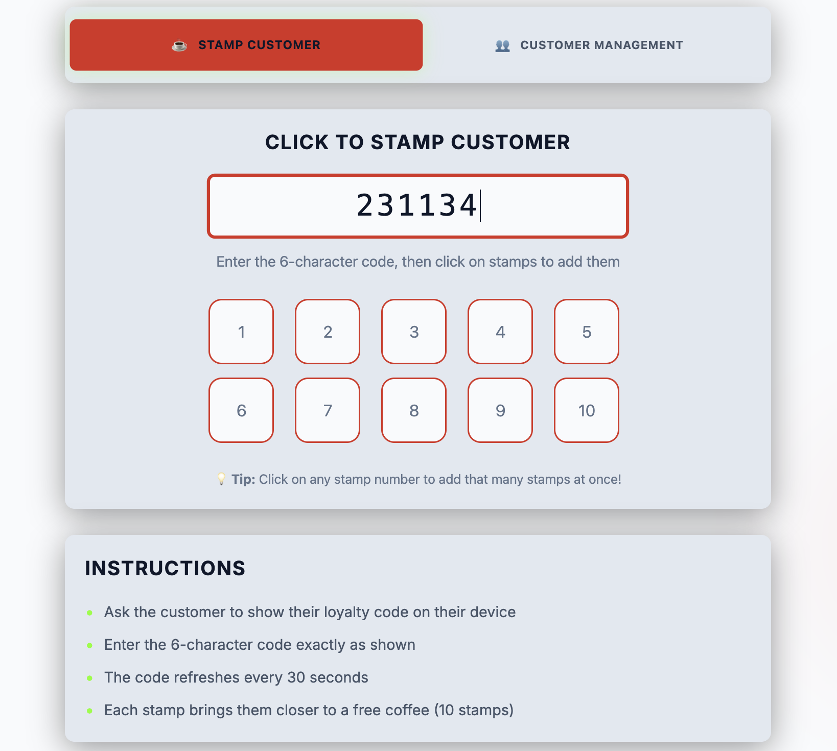 BeanLoyal - Screenshot 2 showing product features and functionality