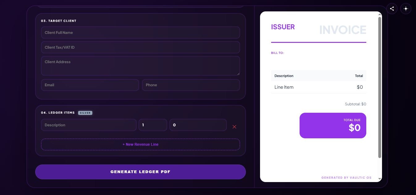 Vaultic OS - Screenshot 5 showing product features and functionality