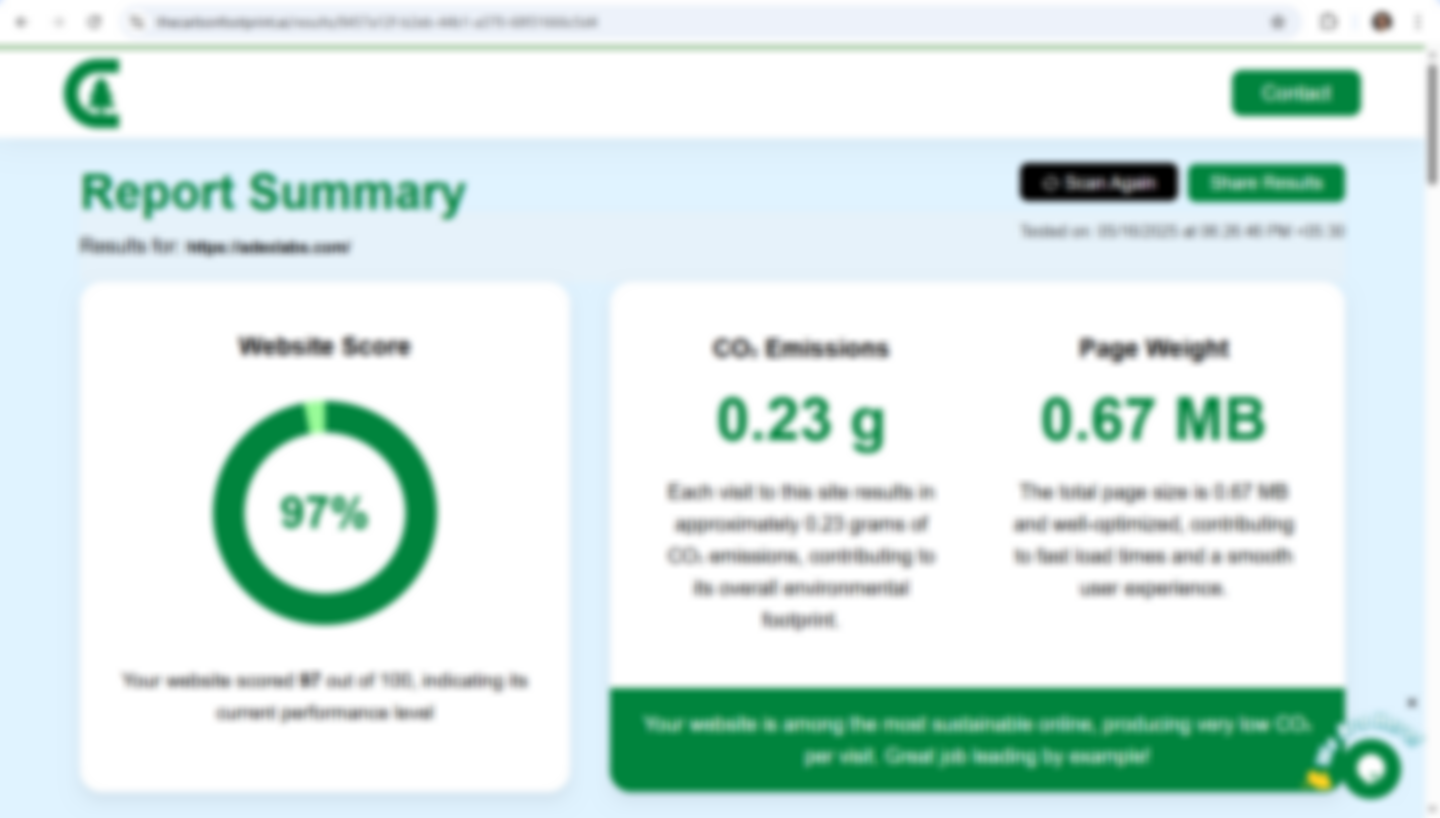 Website Carbon Footprint Calculator - Controleer de koolstofimpact van uw website met realtime inzichten media 2
