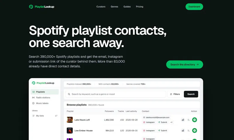 PlaylistLookup screenshot 2