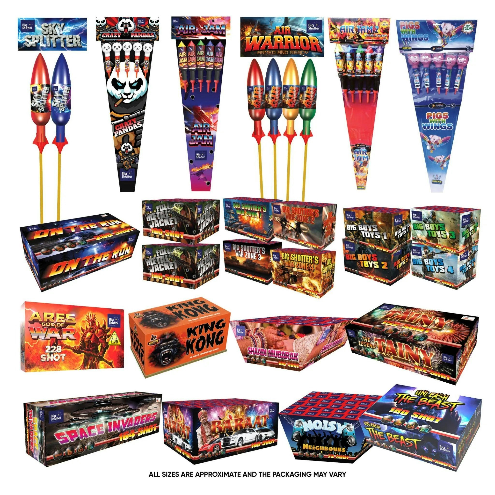 Mega Fireworks Display Pack 2,200+ Shots gallery image