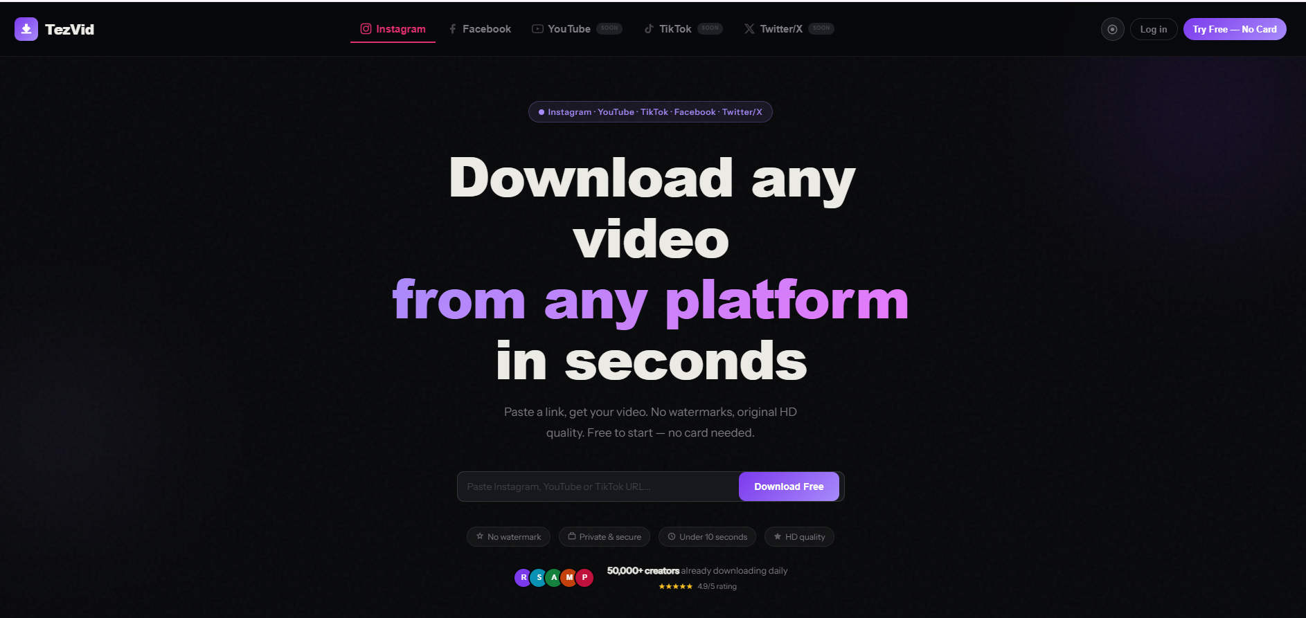 TezVid-Free Insta, FB, YT Video Download gallery image