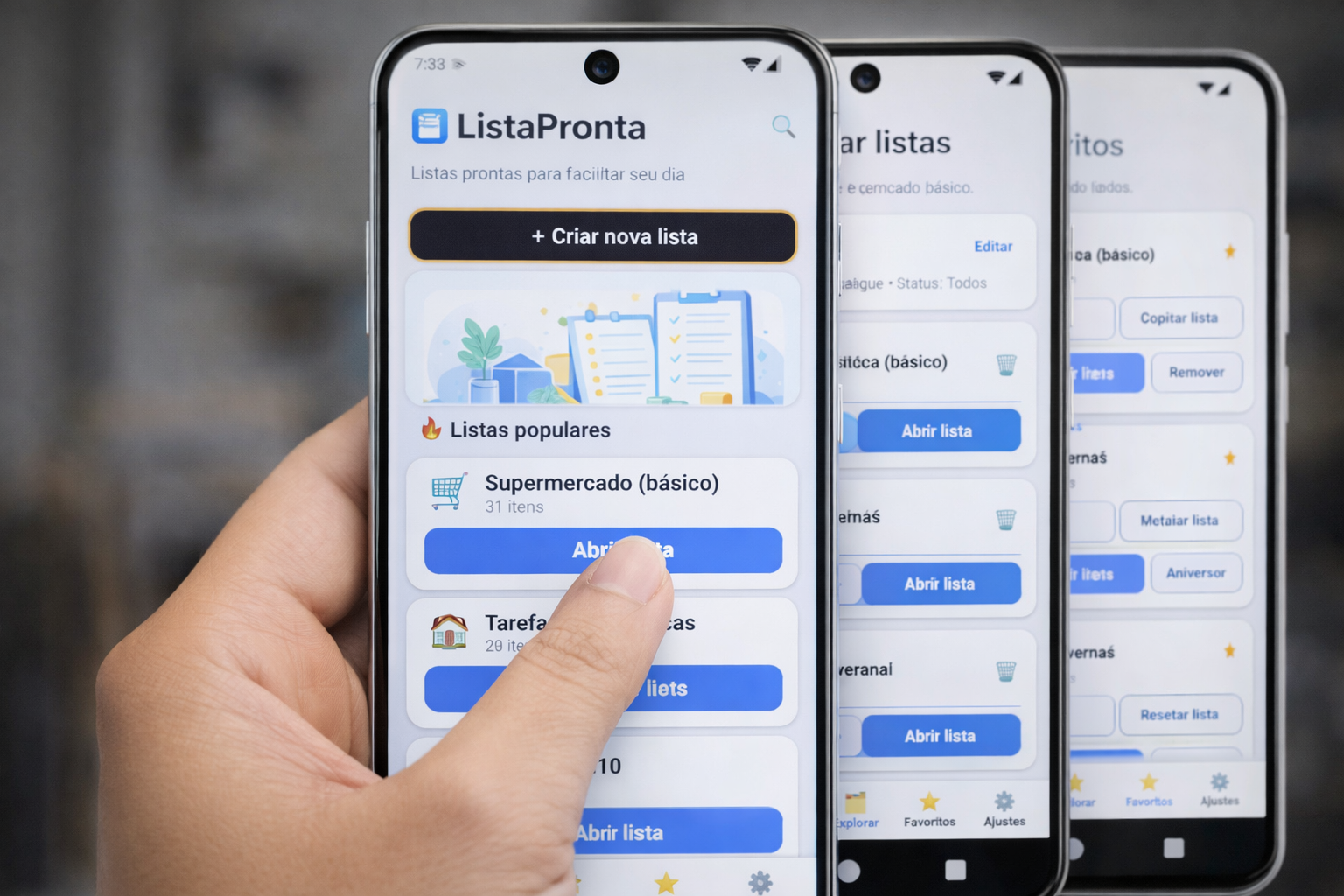 ListaPronta - Main product screenshot demonstrating key features and user interface