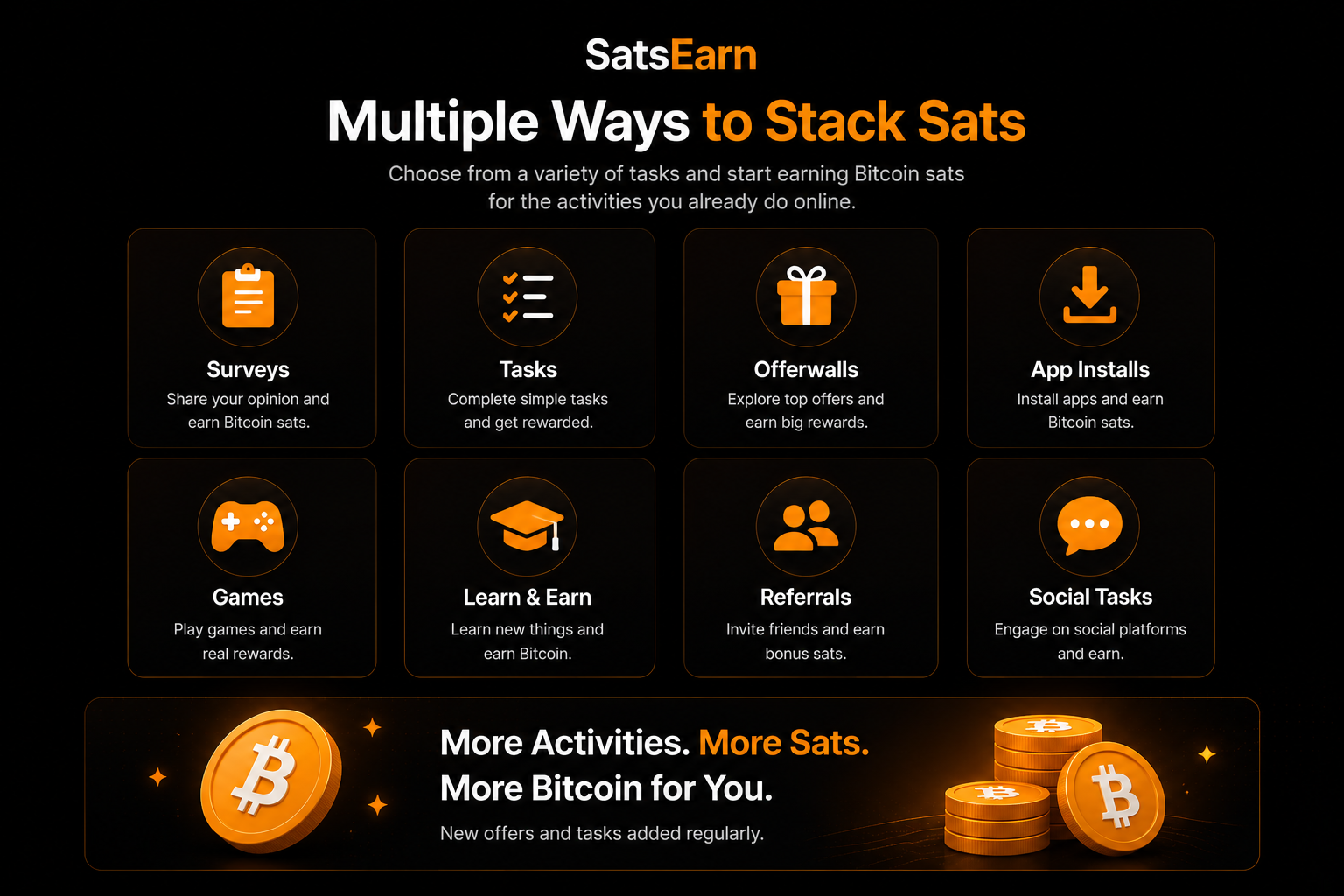 SatsEarn: Stack Sats, Not Excuses gallery image